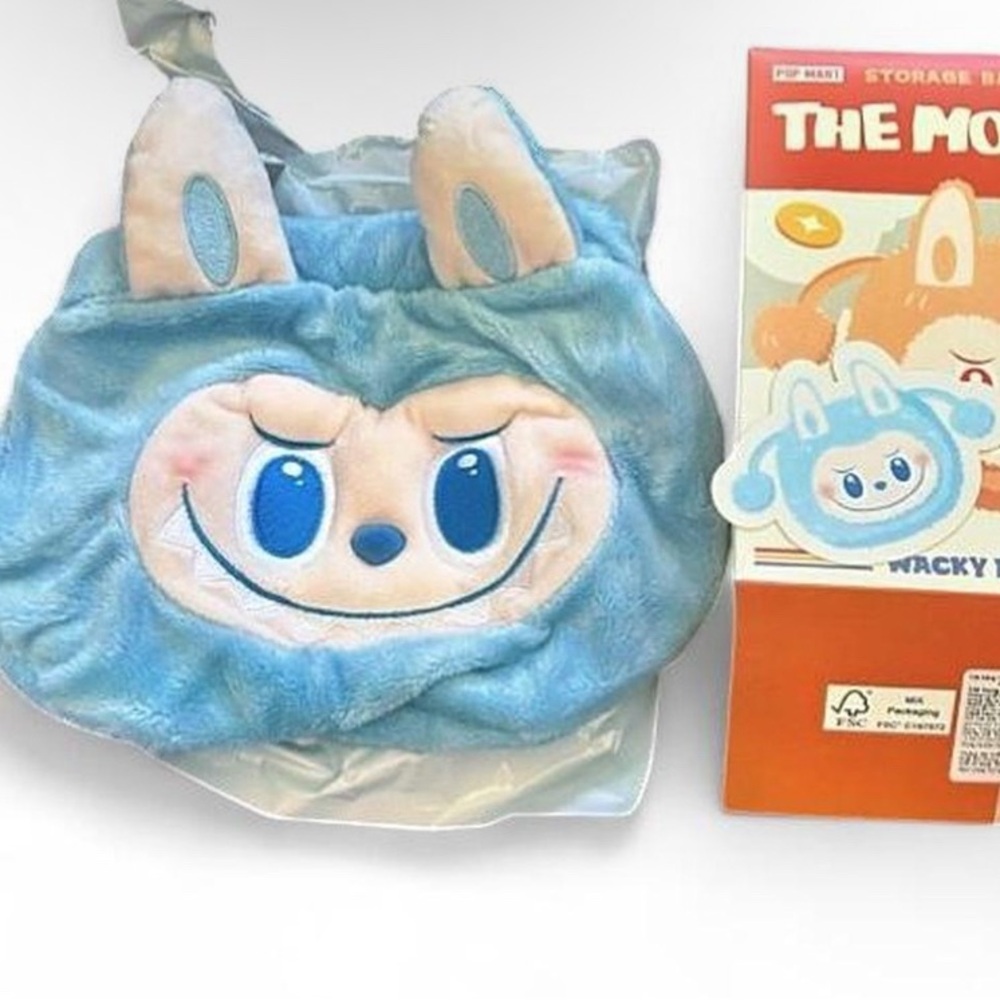 BLUE Labubu The Monsters Wacky Mart Series Storage Bag Confirmed Blind Box